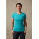 Rab Force Short Sleeve Tee - Womens, Seaglass, 10, QBU-56-SE-10