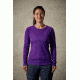 Rab Interval Long Sleeve Tee - Womens, Nightshade, 8, QBU-41-NI-08