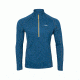 Rab Interval Long Sleeve Zip Tee - Men's, Ink, Medium, QBT-77-IK-M