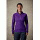 Rab Interval Long Sleeve Zip Tee - Womens, Nightshade, 16, QBT-78-NI-16