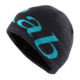 Rab Logo Beanie - Mens, Ebony/Seaglass, One size, QAA-09-ES-U