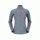 Rab Meco 165 Long Sleeve Zip Tee - Women's-Smoke-Medium