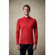 Rab Merino+ 160 Long Sleeve Zip - Mens, Cayenne, 2X Large, QBU-30-CY-XXL
