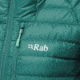 Rab Microlight Alpine Long Jacket - Women's, Atlantis/Cascade, Medium, QDA-93-AT-12