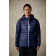 Rab Microlight Alpine Long Jacket - Women's, Twilight/ Fuchsia, 18, QDA-79-TW-18