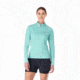Rab Sonic Long Sleeve Zip - Womens, Meltwater, 10, QBL-04-MEL-10