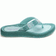 Pacific Flip Flowers Sandal - Kids-Aqua Multi-1 Youth