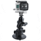 RAM Mounts Twist Lock Suction Cup Mount, Short Double Socket Arm &amp; 1" Diameter Ball With Custom Gopro Hero Adapter RAM-B-166-A-GOP1U