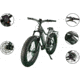 Rambo Bikes R1000XPS Electric Hunting Bike, Carbon, Stand over height 28in, 1000 XPSP 00816153014180