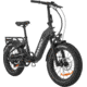 Rambo Bikes Ranger Folding E-Bike, Matte Black, Small, RAN-BK