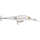 Rapala Jointed Deep Husky Jerk, Suspending, Pure Chrome, 3-1/8in, 3/16oz, JDHJ08PCH