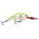 Rapala Jointed Shad Rap Crankbait, 2.75ft, 1/2oz, Floating, Bleeding Chartreuse Shad, JSR07BCSD
