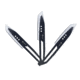 Reapr 3PC Chuck Knife, 4.25in, 3Cr13 Stainless Steel, Stone Wash, Black, CTLR-036-GRY-RPR