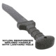 Reapr Legion Sword, 13in, 420 Stainless Steel, Stonewashed Stainless, 11019