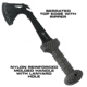 Reapr Meridius Battle Axe, 5.75in, 420 Stainless Steel, Black Oxide, 11020