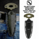 Reapr Push Dagger, 4in, 420 Stainless Steel, Spear Point Blade, Black / OD Green, 11042
