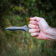 Reapr Push Dagger, 4in, 420 Stainless Steel, Spear Point Blade, Black / OD Green, 11042