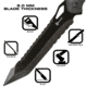 Reapr TAC Javelin Serrated Spear, 8in, Stainless Steel, Black Oxide, 11022