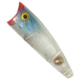 Rebel Lures Rebel Pop-R Topwater Bait, 2 1/2in, 1/4 oz, Floating, Clear/Red Mouth, P6054
