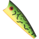 Rebel Lures Rebel Pop-R Topwater Bait, 2 1/2in, 1/4 oz, Floating, Firetiger, P6056