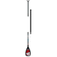 Alloy Vario Travel 3pc Paddle-Black-Adjustable