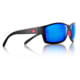 Redfin Polarized Dock Tortoise Sunglasses, MBlack Frame, Coastal Blue Polarized Lens, One Size, 1201