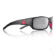Redfin Polarized Wassaw Sunglasses, MBlack Frame, Shad Mirror Polarized Lens, One Size, 1304