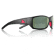 Redfin Polarized Wassaw Sunglasses, MBlack Frame, Shallow Mirror Polarized Lens, One Size, 1303