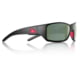 Redfin Polarized Wassaw Sunglasses, MBlack Frame, Shallow Mirror Polarized Lens, One Size, 1303