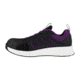 Reebok Fusion Flexweave Athletic Work Shoe - Womens, Wide, Black/Purple, 8, 690774487970