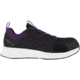 Reebok Fusion Flexweave Athletic Work Shoe - Womens, Wide, Black/Purple, 8, 690774487970