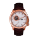 Reign Bauer Automatic Semi-Skeleton Leather-Band Watch, Rose Gold/White, One Size, REIRN6005