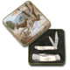 Remington Hardwoods Haven Nostalgic Collector Tin Gift Knife Set, Stainless Steel Blades, 15693