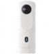 Ricoh Theta SC2 Digital Camera, 4K, 360-degree, Spherical, Compact, White, 910800