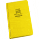 Rite in the Rain BOUND BOOK - FABRIKOID COVER - FIELD, Yellow, 4 3/4 x 7 1/2 350F