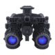 RIX RNV-31 1x25mm Night Vision Binoculars With White Tubes 1800 FOM, Black, Small, RNV31W18