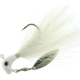 Road Runner Bucktail Pro Jig w/Spinner, White/White/White, 3/8oz, 1 Pack, BP-38-502