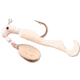 Road Runner Curly Tail Jig w/Spinner, White, 1/16oz, Strip Card, 1602-001