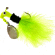 Road Runner Marabou Jig w/Spinner, 1/16 oz Chartreuse/Black/Chartreuse Strip, 2/Pack, B2-1002-030