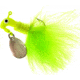 Road Runner Marabou Jig w/Spinner, 1/8 oz Chartreuse/Chartreuse Strip, 2/Pack, B2-1003-012