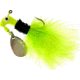 Road Runner Marabou Jig w/Spinner, Chartreuse/Black/Chartreuse Strip, 1/16oz, Strip Card, 1002-030