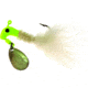Road Runner Marabou Jig w/Spinner, Chartreuse/White Strip, 1/16oz, Strip Card, 1002-081