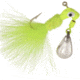 Road Runner Marabou Jig w/Spinner, Chartreuse/Chartreuse Strip, 1/16oz, Strip Card, 1002-012