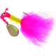 Road Runner Marabou Jig w/Spinner, Pink/Chartreuse/Pink Strip, 1/8oz, Strip Card, 1003-078