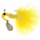 Road Runner Marabou Jig w/Spinner, Yellow/Yellow Strip, 1/8oz, Strip Card, 1003-002