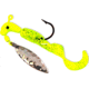 Road Runner Pro Series Curly Tail Jig w/Spinner, Chartreuse Sparkle, 1/8oz, 1 Pack, 1653-012