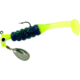 Road Runner Slabalicious Jig w/Spinner, 1 Rig Bait, 1 Body, Chartreuse/Junebug/Chartreuse, 1/8oz, 703-061