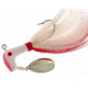 Road Runner Striper Bucktail Jig w/Spinner, White/Red/White, 1/2oz, Strip Card, 1006-025