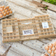 Roots &amp; Harvest Collapsible Egg Crate, Tan, 25 x 13 x 10-1/4in, 1707