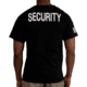 Rothco 2-Sided Security T-Shirt w/US Flag On Sleeve - Mens, Black, Small, 11040-S
